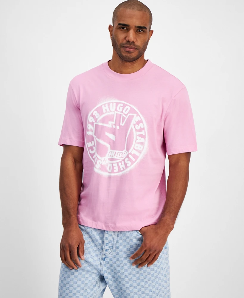 Hugo by Boss Men's Short Sleeve Crewneck Logo Graphic T-Shirt