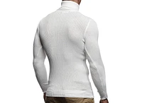 Leif Nelson Men's Turtleneck Sweater Slim Fit Polo Neck Longsleeve | Long Sleeve for Men