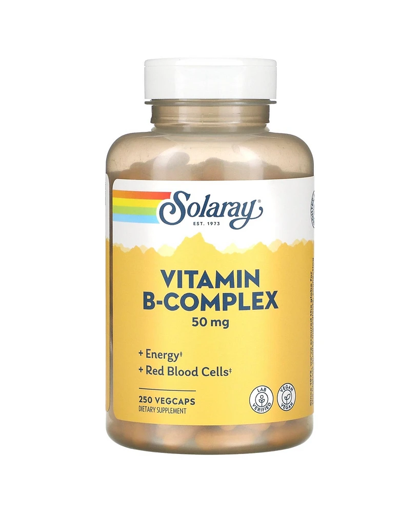 Solaray Vitamin B-Complex 50 mg - 250 VegCaps - Assorted Pre