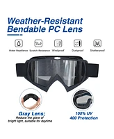 Yescom Ahr GOG01 Motorcycle Goggles Riding Motocross Snowmobile Dirt Bike Off Road Atv Lens