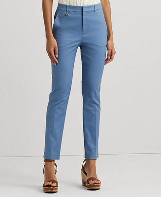 Lauren Ralph Double-Faced Stretch Cotton Pant