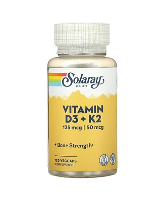 Solaray Vitamin D3 + K2 - VegCaps