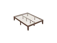 Slickblue 14 Inch King Size Wood Platform Bed Frame