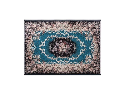Slickblue Area Rug with Non-Shedding Surface and Anti-slip Bottom