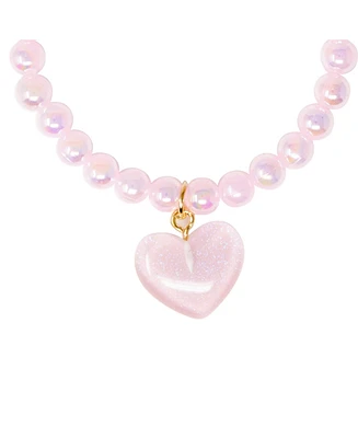 Tiny Treats + Zomi Gems Girls Pink Gummy Bear Fashion Bead Bracelet