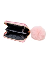 Tiny Treats + Zomi Gems Girls Sparkle Quilted Wallet, Pink Lemonade