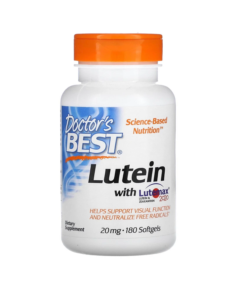 Doctor's Best Lutein Lutemax 2020 20 mg - 180 Softgels