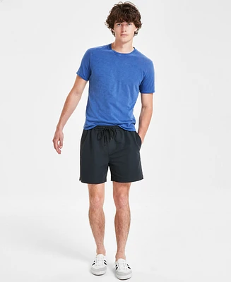 Sun + Stone Men's Regular-Fit Solid 5' Drawstring Shorts, Created for Macy's