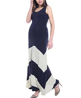 kimi + kai Maternity Sally Abstract Maxi Dress