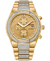 Citizen Eco-Drive Men's Chronograph Crystal Gold