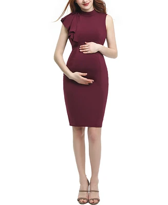 kimi + kai Maternity Ruffle Sheath Dress