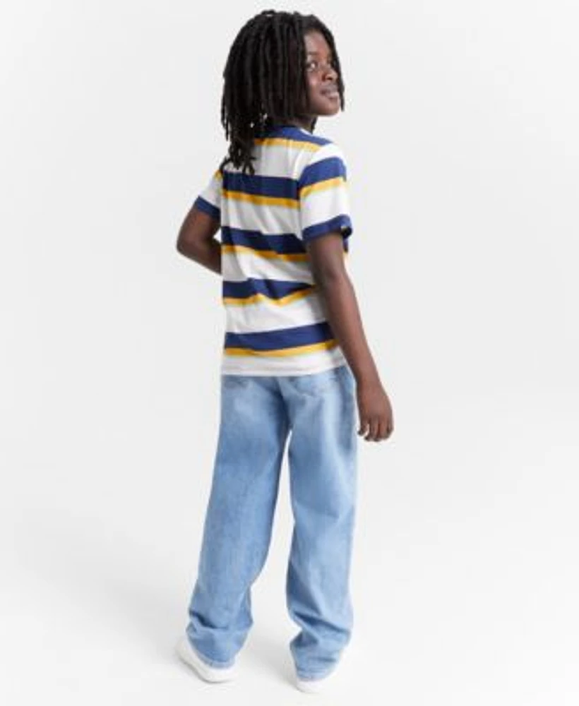 Epic Threads Big Boys Striped Henley T Shirt Relaxed Bigleaf Jeans I.N.C International Concepts Little Big Boys Grayson Lace Up Shoes Created For Macys