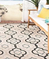 Safavieh Courtyard CY7938 Beige and Black 9' x 12' Outdoor Area Rug