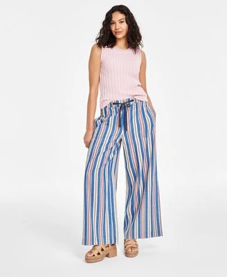 Nautica Jeans Womens Sleeveless Top Striped Pants