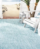 Safavieh Courtyard CY8520 Aqua 5'3" x 7'7" Sisal Weave Outdoor Area Rug