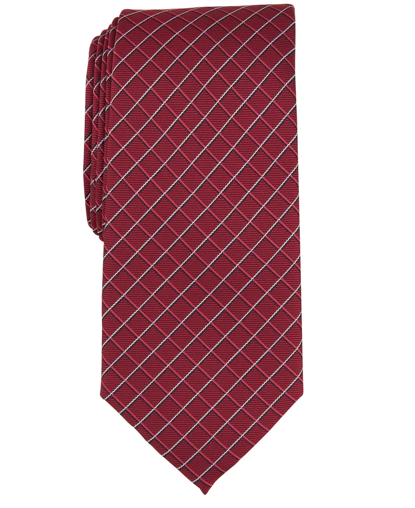 Alfani Men's Conway Grid Tie, Created for Macy's