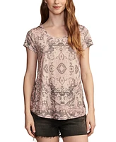 Lucky Brand Women's Printed Crewneck T-Shirt