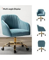 Velvet Home Office Desk Chair Height Adjustable