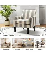 Herrera Classic Upholstered Armchair with Nail Head Trim