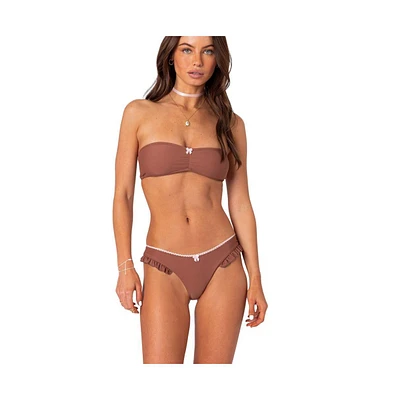 Edikted Women's Maggie Bandeau Bikini Top