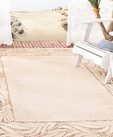 Safavieh Courtyard CY1551 Natural and Brown 5'3" x 7'7" Outdoor Area Rug