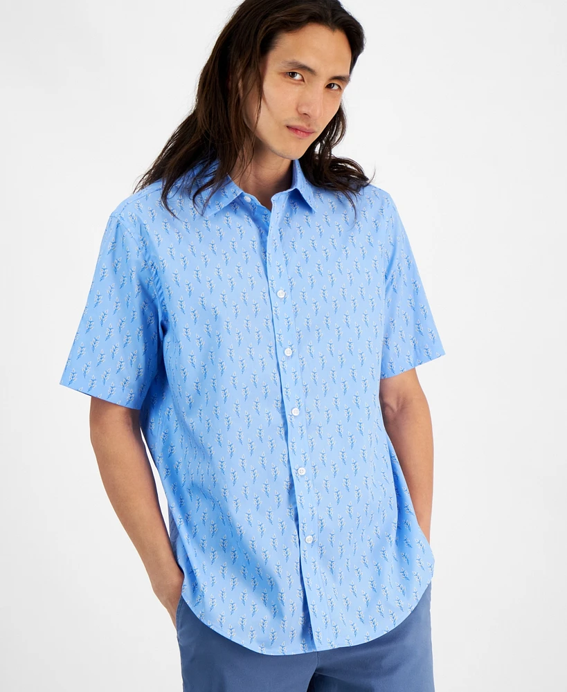 Club Room Men's Mar Foulard Refined Woven Shirt, Created for Macy's