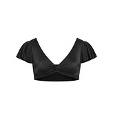 City Chic Plus Ingrid Cap Sleeve Top