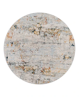 Surya Laila Laa-2300 5'3x5'3 Round Area Rug - Gray