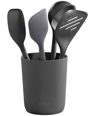 Zyliss 5-Pc. Silicone & Nylon Utensil and Storage Container Set