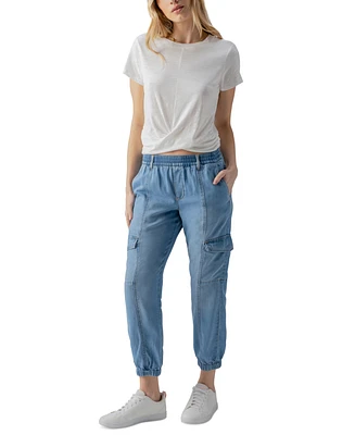 Sanctuary Women's Relaxed Rebel High-Rise Cargo Pants