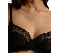 Lauren Ralph Women's Unlined Lace Full Coverage Bra 4L0026