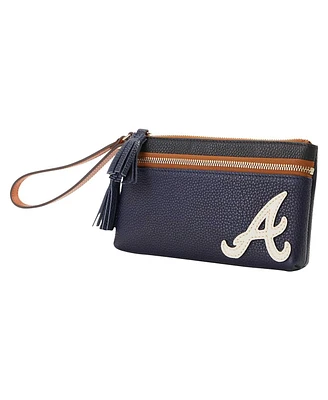 Dooney Bourke Atlanta Braves Infield Double-Zip Wristlet