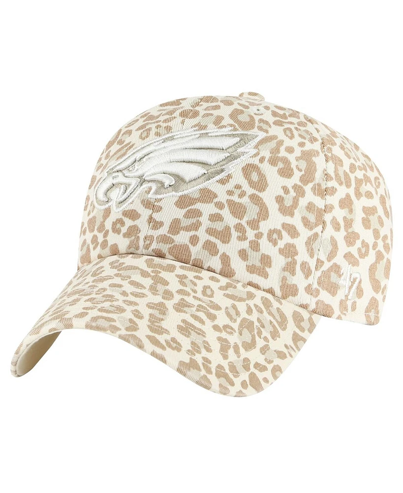 47 Women's Natural Philadelphia Eagles Panthera Clean Up Adjustable Hat