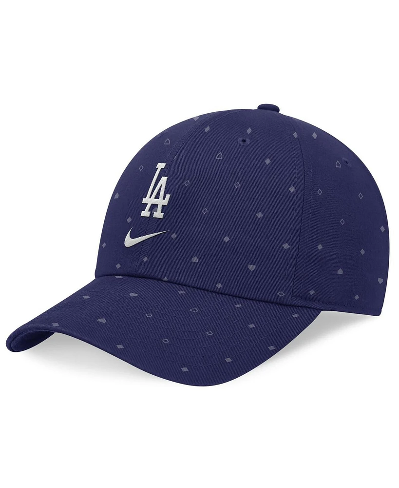 Nike Men's Royal Los Angeles Dodgers Primetime Print Club Adjustable Hat