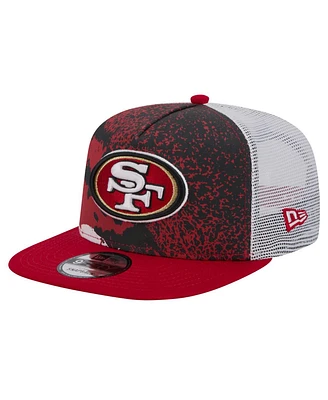New Era Men's Scarlet San Francisco 49ers Court Sport 9fifty Snapback Hat