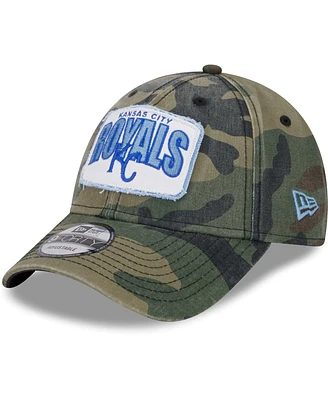 New Era Men's Camo Kansas City Royals Gameday 9forty Adjustable Hat