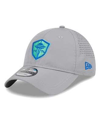 New Era Men's Gray Seattle Sounders Fc Active 9twenty Adjustable Hat