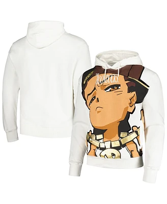 Virtual Thread Unisex White The Boondocks Big Face Riley Pullover Hoodie