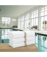 Power Gym Bath Towels (6 Pack) - 22x44, Color Options, 100% Ring-Spun Cotton