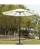 Streamdale Furniture Deluxe 9 Ft Outdoor Market Table Patio Umbrella With Button Tilt