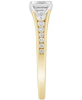 Diamond Emerald-Cut Engagement Ring (1 ct. t.w.) 14k Gold