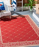 Safavieh Courtyard CY1502 Red and Natural 8' x 11' Outdoor Area Rug