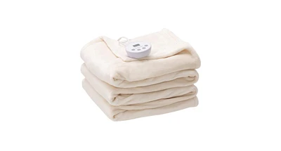 Slickblue Twin Electric Heated Throw Blanket with Timer