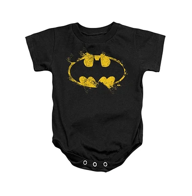 Batman Baby Girls Paint Roller Logo Snapsuit