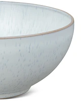 Denby White Speckle Stoneware Coupe Cereal Bowls, Set of 4