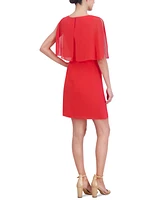 Jessica Howard Women's Capelet Sheath Dress