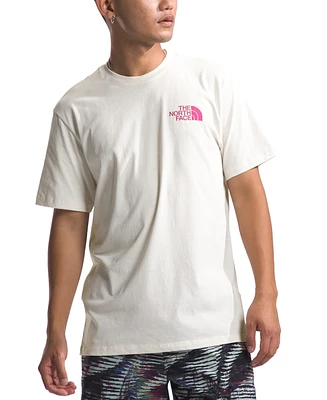 The North Face Men's Short Sleeve Brand Proud T-Shirt - White Dune/multi