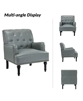 Sostre Contemporary Armchair with Nailhead Trim