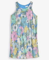 On 34th Plus Size Floral Shift Dress Flatform Sandals Rattan Hoop Earrings Created For Macys