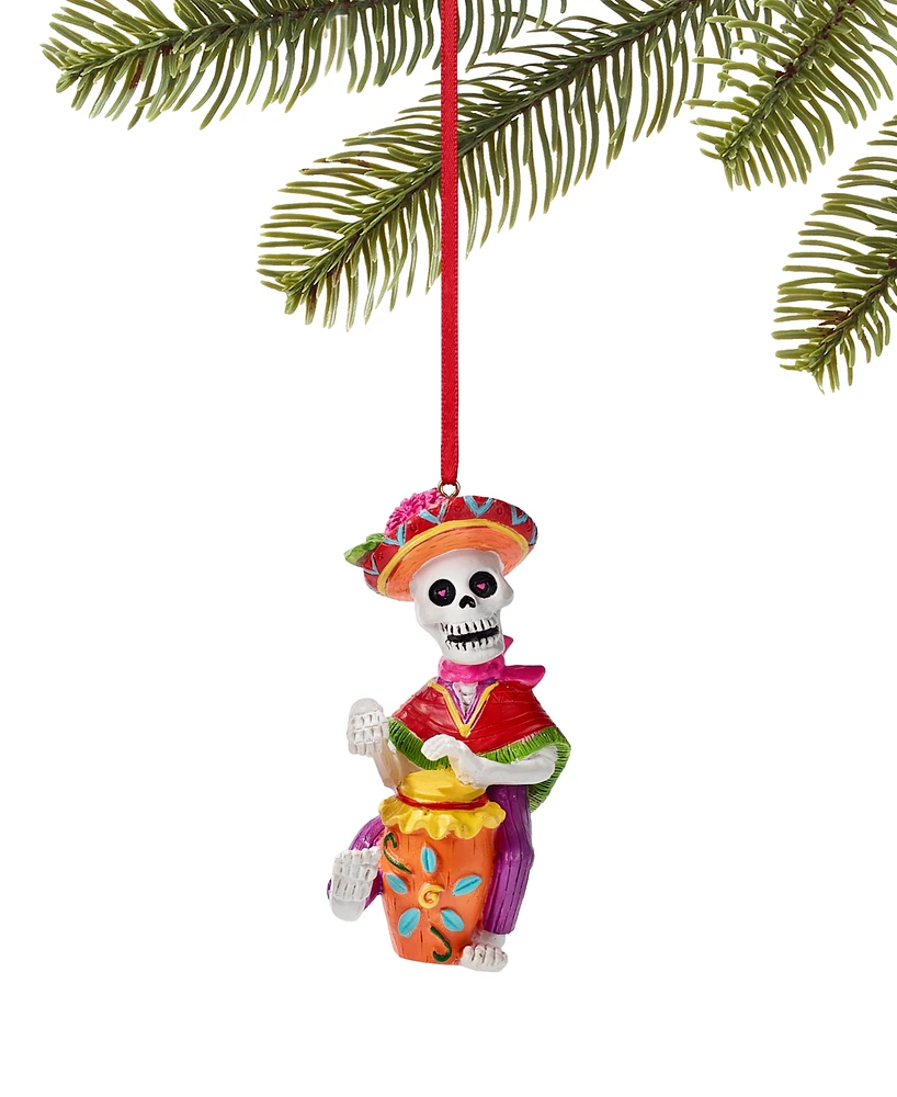 Holiday Lane Day of the Dead Skull Drummer Ornament, Created for Macy's